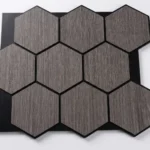 Panneaux Acoustique – Hexagone – Dark Walnut – 815/667/18mm