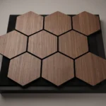 Akoestische Panelen – Zeshoekig – Grey Oak – 815/667/18 mm