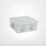 Electrical Box, IP44 Surface-Mounted 110 x 110 x 52, Snap-Lock, Grey