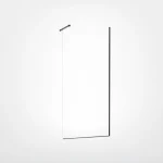 Veduta 110 Cm Walk-In Shower Screen, Black